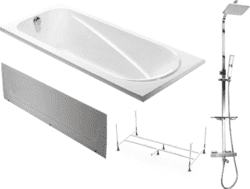 Готовое решение: акриловая ванна Weltwasser Oker с душевой системой Weltwasser TS 5280