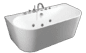 Гидромассажная акриловая ванна Grossman GR-17075
