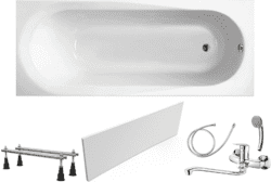 Готовое решение: акриловая ванна Lavinia Boho Biore с душевым гарнитуром Deante Neo Boro