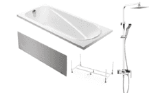 Готовое решение: акриловая ванна Weltwasser Oker с душевой системой Timo Torne SX-4320