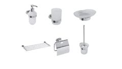 Набор аксессуаров для ванной и туалета Bemeta Oval 01.3
