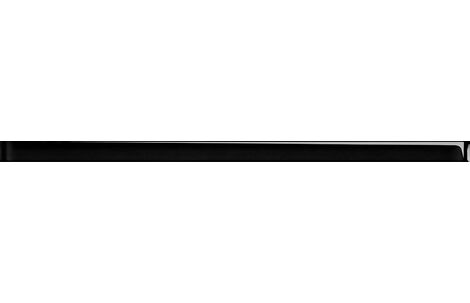 Cersanit Universal Glass черный Бордюр стеклянный 75x3