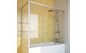 Раздвижная стеклянная шторка для ванны GuteWetter Practic Part GV-413A