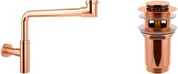 Промонабор 2 в 1: сифон для раковины с донным клапаном Wellsee Drainage System 182127001