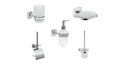Набор аксессуаров для ванной и туалета Fixsen Kvadro 4.01