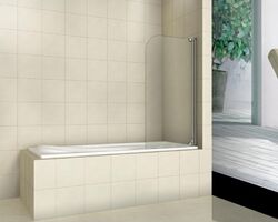 Распашная стеклянная душевая шторка для ванны Weltwasser WW100 100T1