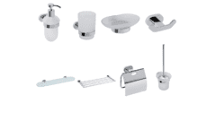 Набор аксессуаров для ванной и туалета Bemeta Oval 01.7