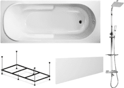 Готовое решение: акриловая ванна Lavinia Boho Bristol с душевой системой Weltwasser TS 5280
