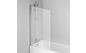 Распашная стеклянная шторка для ванны Am.Pm Gem W90BS-D080