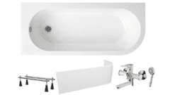 Готовое решение: акриловая ванна Lavinia Boho Art II с душевым гарнитуром Loffrey LF83112W