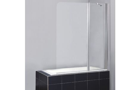 Распашная стеклянная шторка для ванны BelBagno Sela V 11