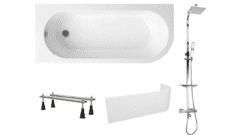 Готовое решение: акриловая ванна Lavinia Boho Art II с душевой системой Weltwasser TS 5280