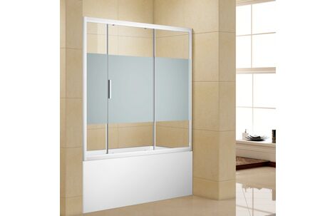 Раздвижная стеклянная шторка для ванны Aquanet Practic AE10-B