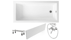 Готовое решение: акриловая ванна Lavinia Boho Element с душевым гарнитуром Ferro Retro XD11