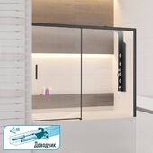 Раздвижная стеклянная шторка для ванны RGW Screens SC-45-B
