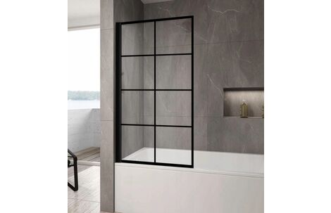 Распашная стеклянная шторка для ванны Rea Lagos-1