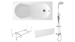 Готовое решение: акриловая ванна Lavinia Boho Easter Pro с душевой системой Weltwasser TS 5280