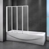 Складная стеклянная шторка для ванны Cezares Relax V-4